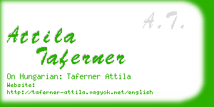 attila taferner business card